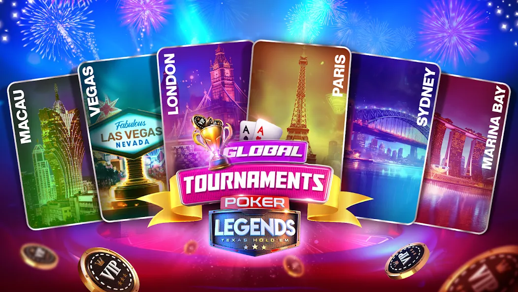 Poker Legends - Texas Hold'em взлом APK — Безлимитные фишки и премиум разблокирован — скриншот 3 Poker Legends - Texas Hold'em взлом APK — Безлимитные фишки и премиум разблокирован — скриншот 3