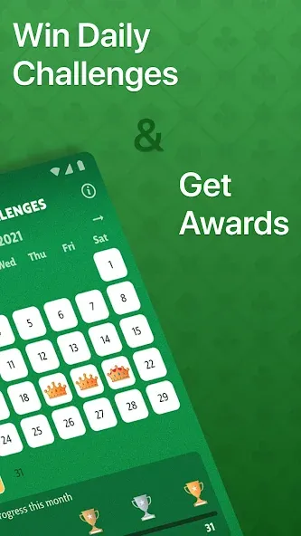 Solitaire - Classic Card Game взломанный APK — Без рекламы и подсказки доступны — скриншот 3 Solitaire - Classic Card Game взломанный APK — Без рекламы и подсказки доступны — скриншот 3