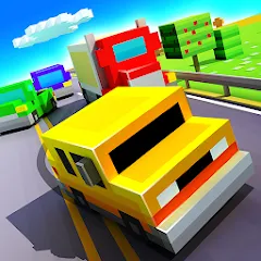 Скачать Blocky Highway: Traffic Racing мод — Безлимитные деньги и топливо