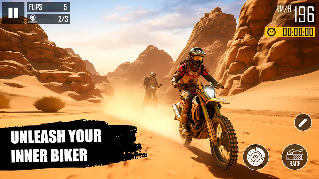 Мод Ultimate Bike Stunt: Bike Game — Безлимитные деньги и топливо, скачать APK — скриншот 1