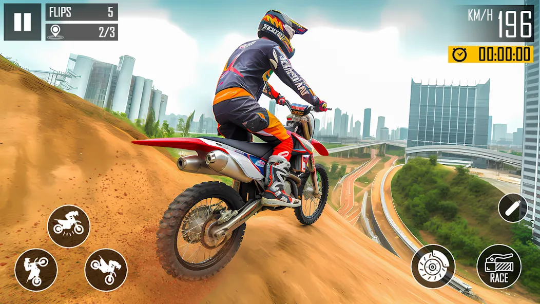 Мод Ultimate Bike Stunt: Bike Game — Безлимитные деньги и топливо, скачать APK — скриншот 2