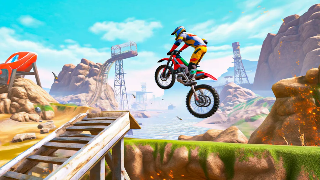 Мод Ultimate Bike Stunt: Bike Game — Безлимитные деньги и топливо, скачать APK — скриншот 4