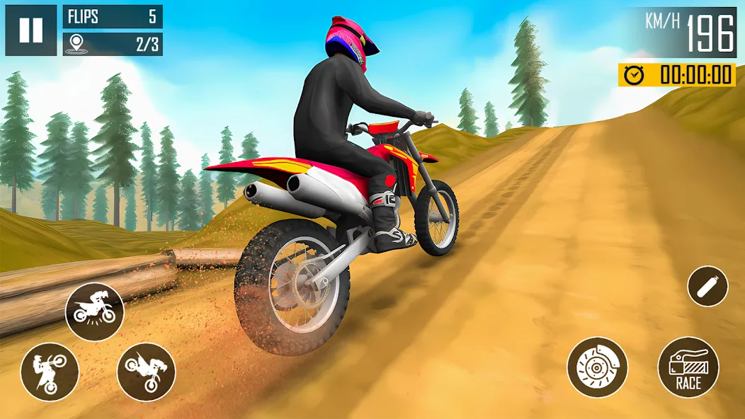 Мод Ultimate Bike Stunt: Bike Game — Безлимитные деньги и топливо, скачать APK — скриншот 5