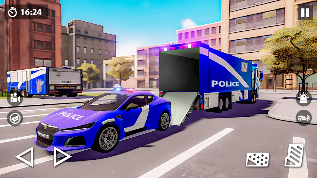 Скачать US Police Car Transporter Game бесплатно — Безлимитные деньги и все машины — скриншот 3 Скачать US Police Car Transporter Game бесплатно — Безлимитные деньги и все машины — скриншот 3