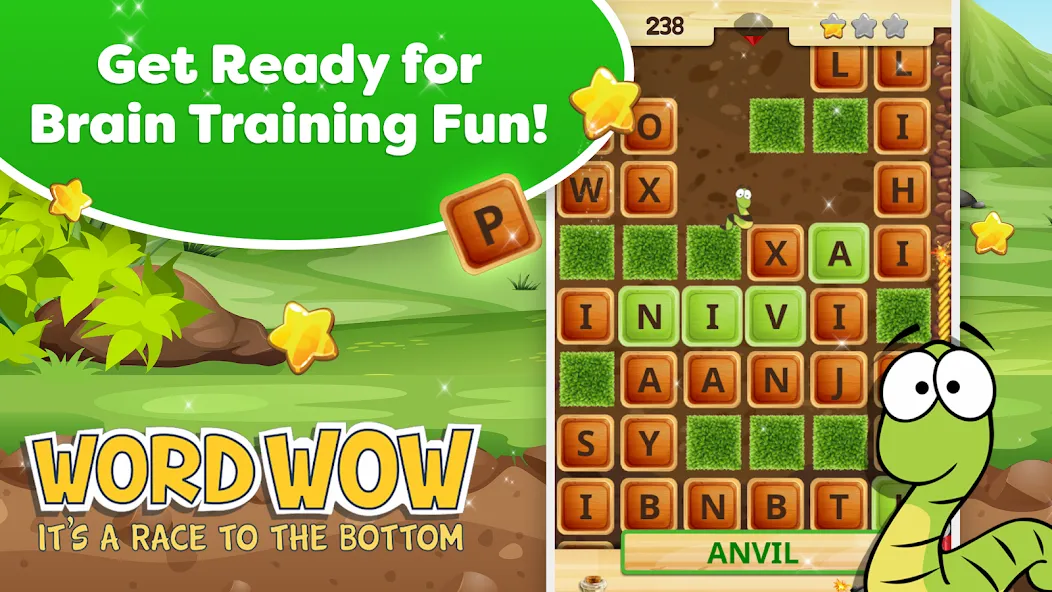 Word Wow - Brain training fun мод на Андроид: Много подсказок и бонусов — скриншот 1 Word Wow - Brain training fun мод на Андроид: Много подсказок и бонусов — скриншот 1