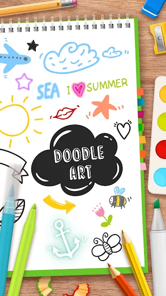 Скачать Draw Doodle - Kids drawing — Разблокированы все инструменты рисования — скриншот 1 Скачать Draw Doodle - Kids drawing — Разблокированы все инструменты рисования — скриншот 1