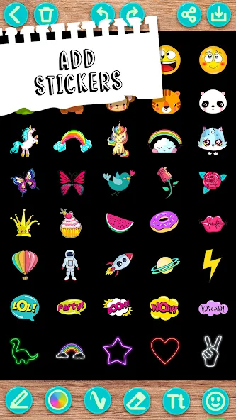 Скачать Draw Doodle - Kids drawing — Разблокированы все инструменты рисования — скриншот 4 Скачать Draw Doodle - Kids drawing — Разблокированы все инструменты рисования — скриншот 4
