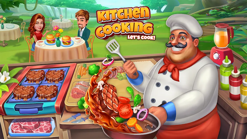 Food Cooking: Chef Restaurant взлом APK — Безлимитные деньги и все блюда открыты — скриншот 1