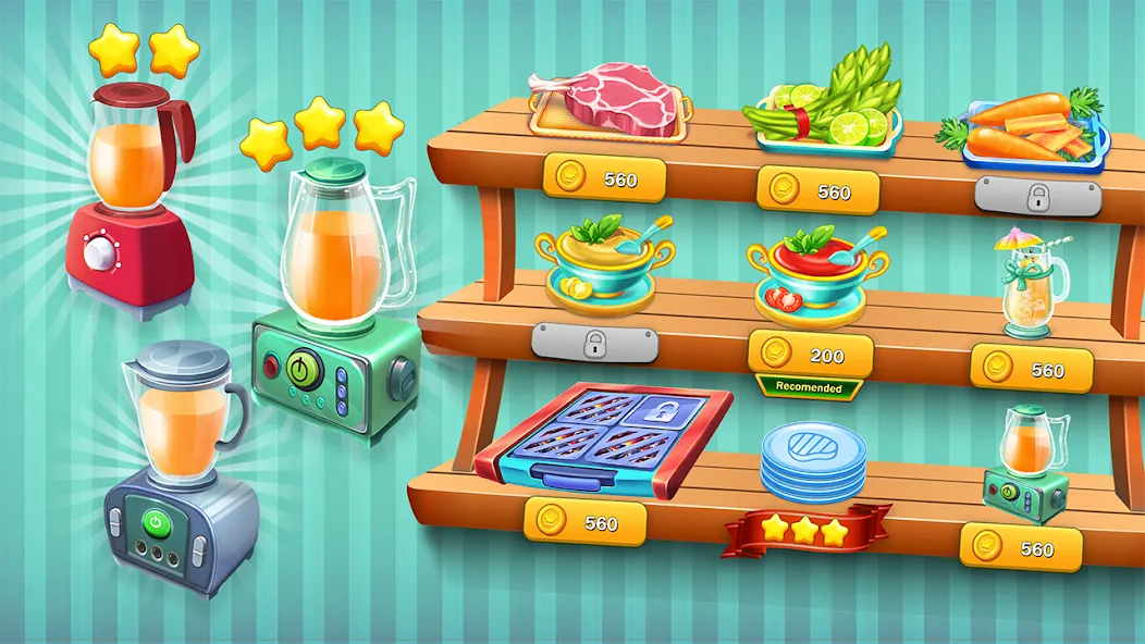 Food Cooking: Chef Restaurant взлом APK — Безлимитные деньги и все блюда открыты — скриншот 5