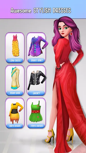 Скачать Fashion Stylist Makeup Dressup — Безлимитные деньги и все наряды — скриншот 2 Скачать Fashion Stylist Makeup Dressup — Безлимитные деньги и все наряды — скриншот 2
