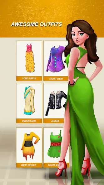 Girls Dress Up: Makeup Games — взломанная версия, Безлимитные монеты и все наряды — скриншот 3