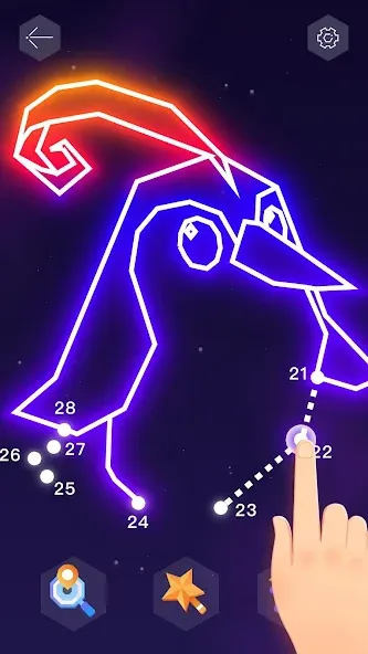 Скачать Dot it: Connect the Dots на Андроид с модом — Подсказки и все уровни открыты — скриншот 5