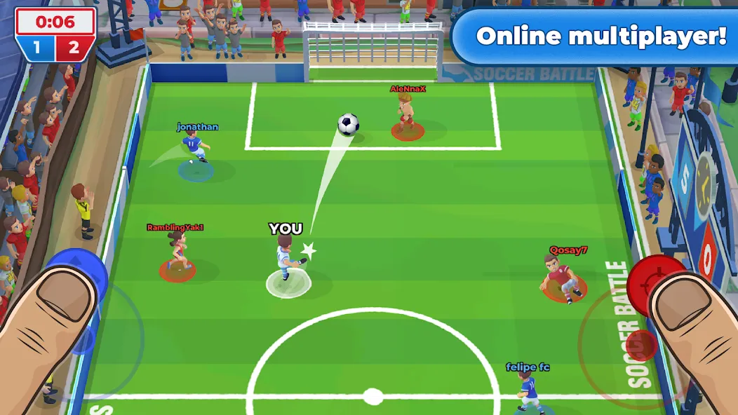 Soccer Battle - PvP Football MOD APK: Безлимитные монеты и энергия — скриншот 1 Soccer Battle - PvP Football MOD APK: Безлимитные монеты и энергия — скриншот 1