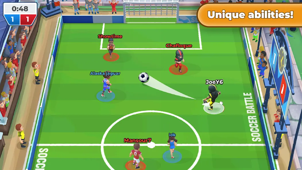Soccer Battle - PvP Football MOD APK: Безлимитные монеты и энергия — скриншот 3 Soccer Battle - PvP Football MOD APK: Безлимитные монеты и энергия — скриншот 3
