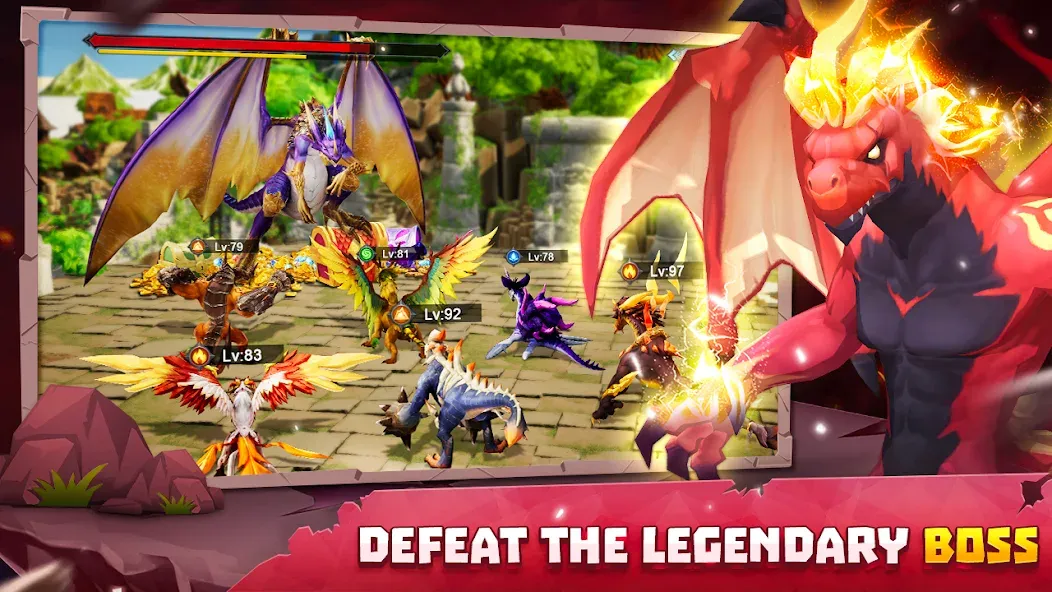 Summon Dragons MOD APK: Безлимитные ресурсы и мощные драконы — скриншот 4