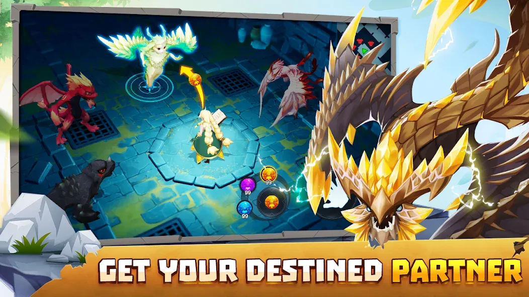 Summon Dragons MOD APK: Безлимитные ресурсы и мощные драконы — скриншот 5