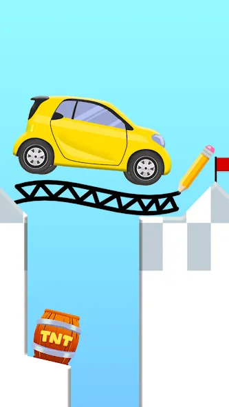 Скачать мод Draw 2 Bridge: Draw Save Car — Без рекламы и все уровни открыты — скриншот 3