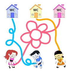 Мод Toilet Rush Race: Draw Puzzle — Без рекламы и все уровни открыты, скачать APK
