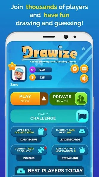 Скачать Drawize - Draw and Guess бесплатно — Без рекламы и бесконечные подсказки — скриншот 1 Скачать Drawize - Draw and Guess бесплатно — Без рекламы и бесконечные подсказки — скриншот 1