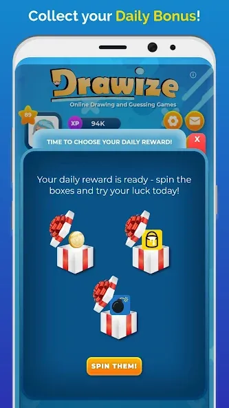 Скачать Drawize - Draw and Guess бесплатно — Без рекламы и бесконечные подсказки — скриншот 4 Скачать Drawize - Draw and Guess бесплатно — Без рекламы и бесконечные подсказки — скриншот 4