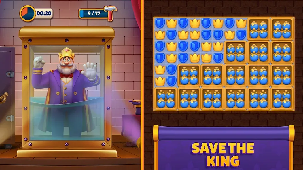 Royal Match (Мод: Безлимитные жизни и ходы) — скачать на Андроид — скриншот 1