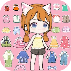 YOYO Doll Anime Dress Up Game взломанный APK — Открыты все наряды и аксессуары