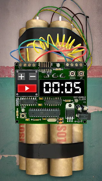 Time Bomb Broken Screen Prank бесплатно на Андроид — мод: Реалистичный разбитый экран без ограничений — скриншот 2 Time Bomb Broken Screen Prank бесплатно на Андроид — мод: Реалистичный разбитый экран без ограничений — скриншот 2