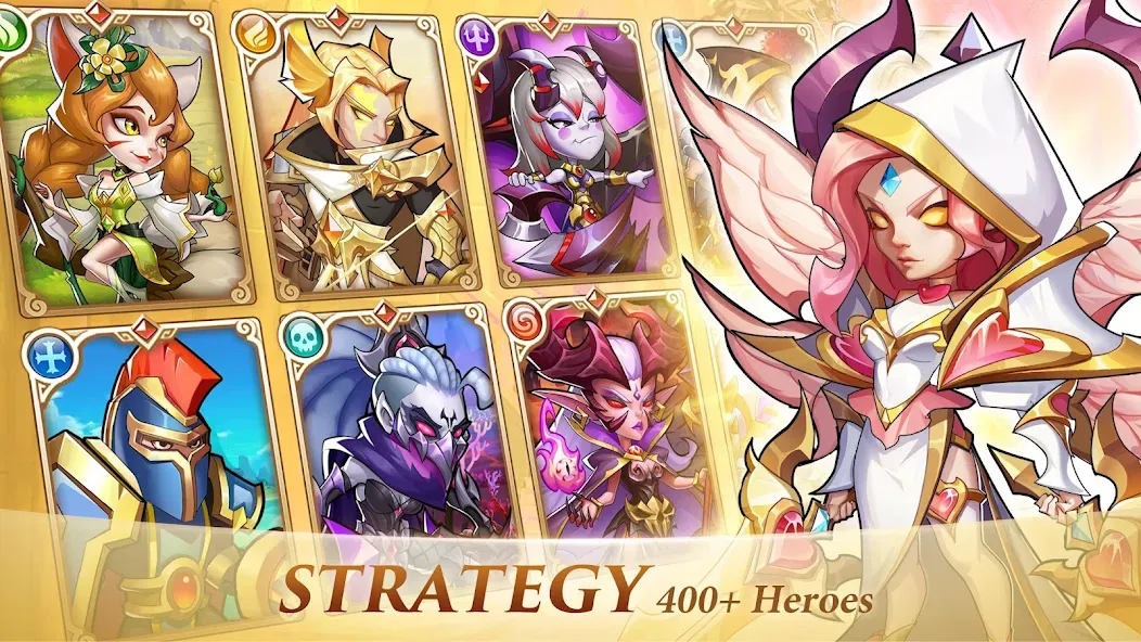 Idle Heroes мод на Андроид: Безлимитные ресурсы и усиленные герои — скриншот 2 Idle Heroes мод на Андроид: Безлимитные ресурсы и усиленные герои — скриншот 2