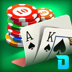 Мод DH Texas Poker - Texas Hold'em — Безлимитные фишки и всё открыто, скачать APK