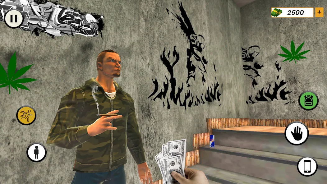 Скачать Drug Mafia 3d Weed Mafia Games мод — Безлимитные деньги и оружие — скриншот 2 Скачать Drug Mafia 3d Weed Mafia Games мод — Безлимитные деньги и оружие — скриншот 2