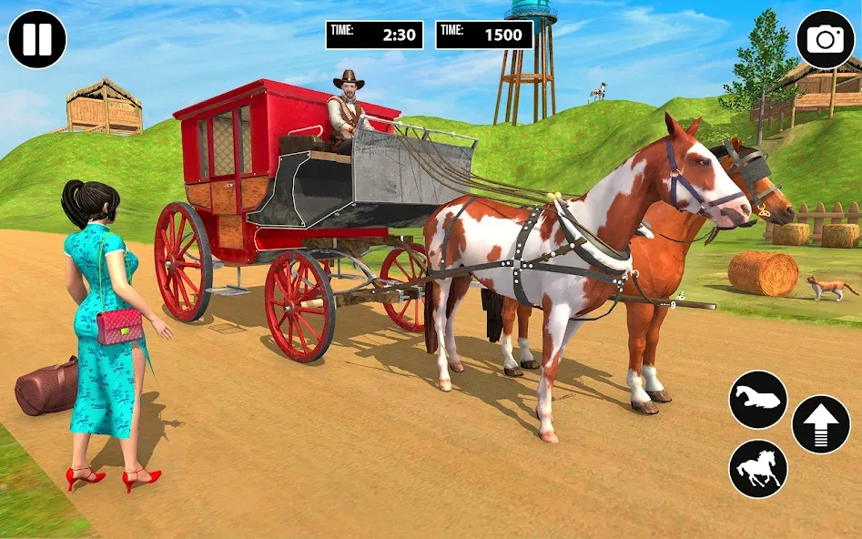 Скачать Horse Cart Taxi Transport Game Mod APK — Безлимитные деньги и транспорт — скриншот 5 Скачать Horse Cart Taxi Transport Game Mod APK — Безлимитные деньги и транспорт — скриншот 5