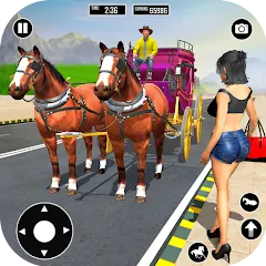 Скачать Horse Cart Taxi Transport Game Mod APK — Безлимитные деньги и транспорт