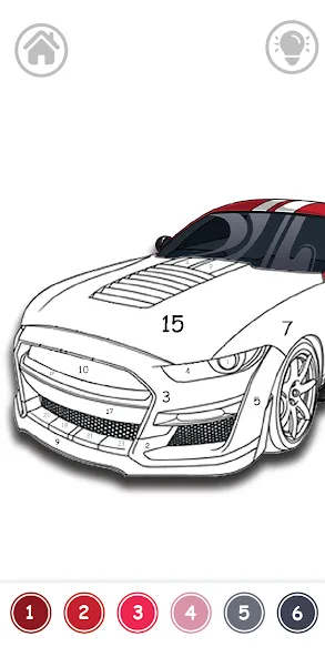 Cars Color By Number бесплатно на Андроид — мод: Все раскраски разблокированы — скриншот 1 Cars Color By Number бесплатно на Андроид — мод: Все раскраски разблокированы — скриншот 1