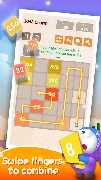 Скачать Number Charm: Slide Puzzle бесплатно — Без рекламы и подсказки доступны — скриншот 2