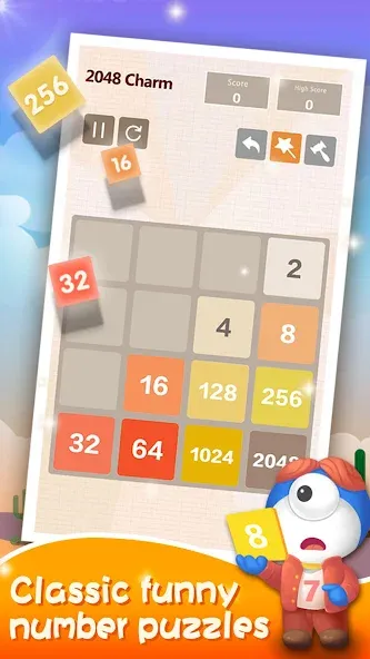 Скачать Number Charm: Slide Puzzle бесплатно — Без рекламы и подсказки доступны — скриншот 4