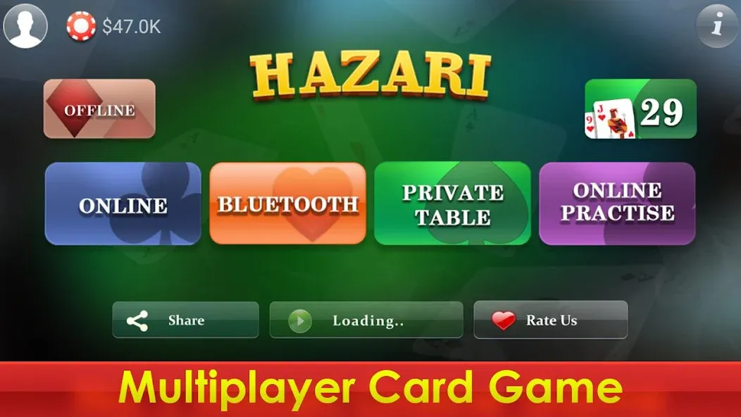 Скачать Hazari - 1000 Points Card Game последней версии — Безлимитные монеты и бонусы — скриншот 2