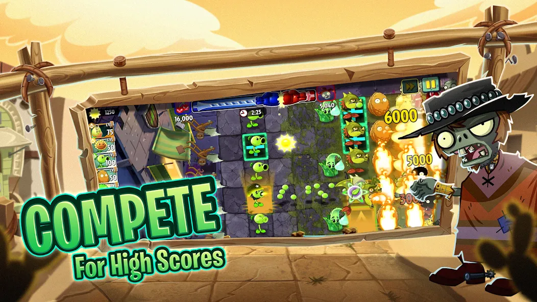 Plants vs Zombies™ 2 взлом APK — Безлимитные монеты и премиум растения — скриншот 5
