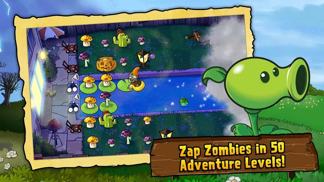 Plants vs. Zombies™ — скачать мод: Безлимитные солнца и открыты все растения — скриншот 1 Plants vs. Zombies™ — скачать мод: Безлимитные солнца и открыты все растения — скриншот 1