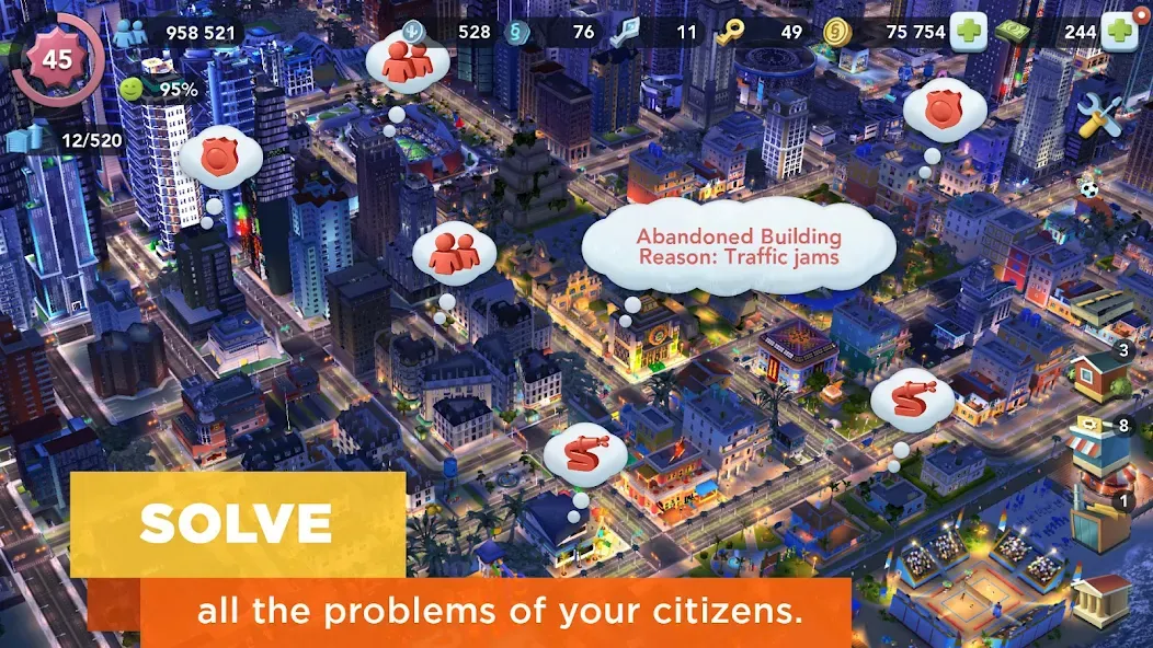 SimCity BuildIt на телефон — скачать мод: Безлимитные деньги и ресурсы — скриншот 4