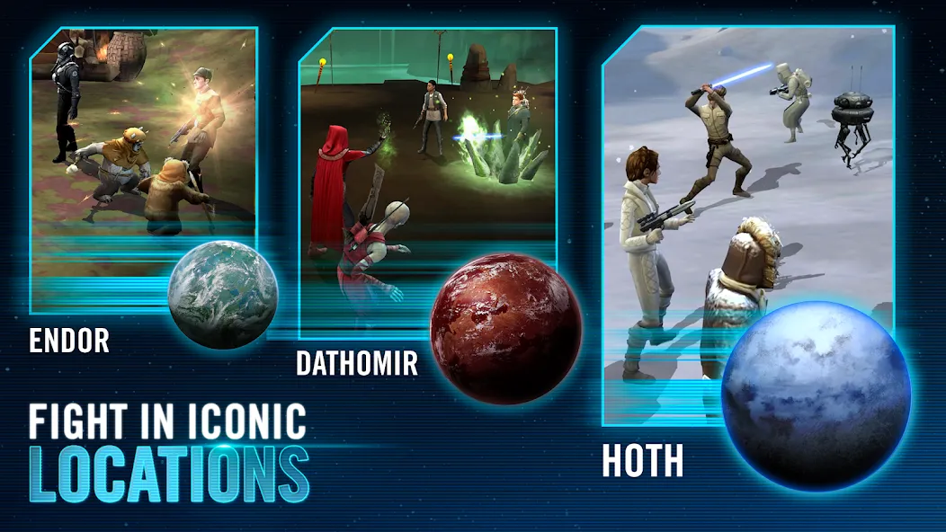 Мод Star Wars™: Galaxy of Heroes — Много кристаллов и энергии, скачать APK — скриншот 4 Мод Star Wars™: Galaxy of Heroes — Много кристаллов и энергии, скачать APK — скриншот 4