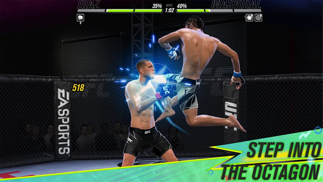 EA SPORTS™ UFC® Mobile 2 бесплатно на Андроид — мод: Безлимитные деньги и энергия — скриншот 1