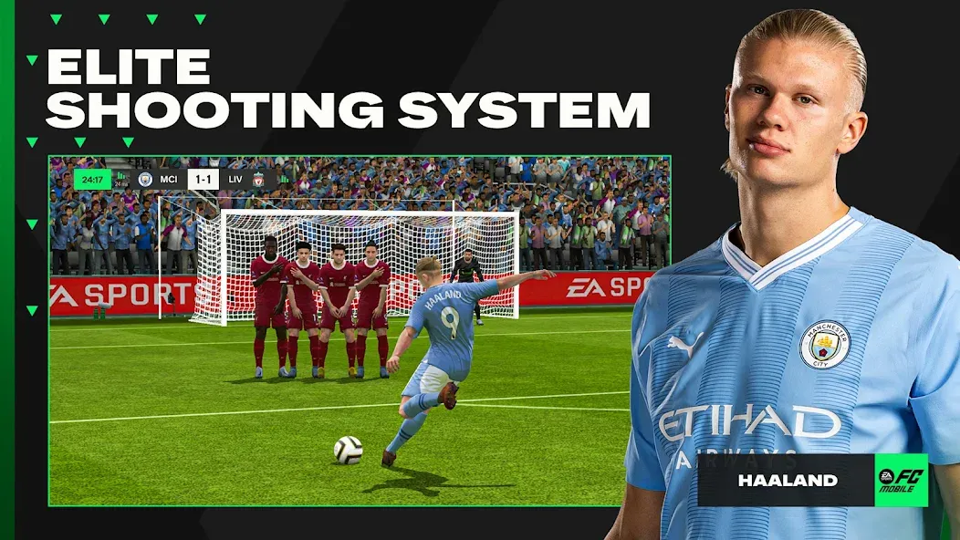 EA SPORTS FC™ Mobile Soccer мод на Андроид: Безлимитные деньги и усиленная команда — скриншот 1 EA SPORTS FC™ Mobile Soccer мод на Андроид: Безлимитные деньги и усиленная команда — скриншот 1