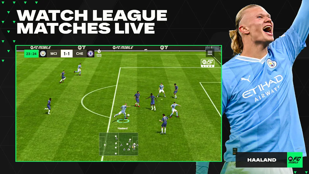 EA SPORTS FC™ Mobile Soccer мод на Андроид: Безлимитные деньги и усиленная команда — скриншот 4 EA SPORTS FC™ Mobile Soccer мод на Андроид: Безлимитные деньги и усиленная команда — скриншот 4