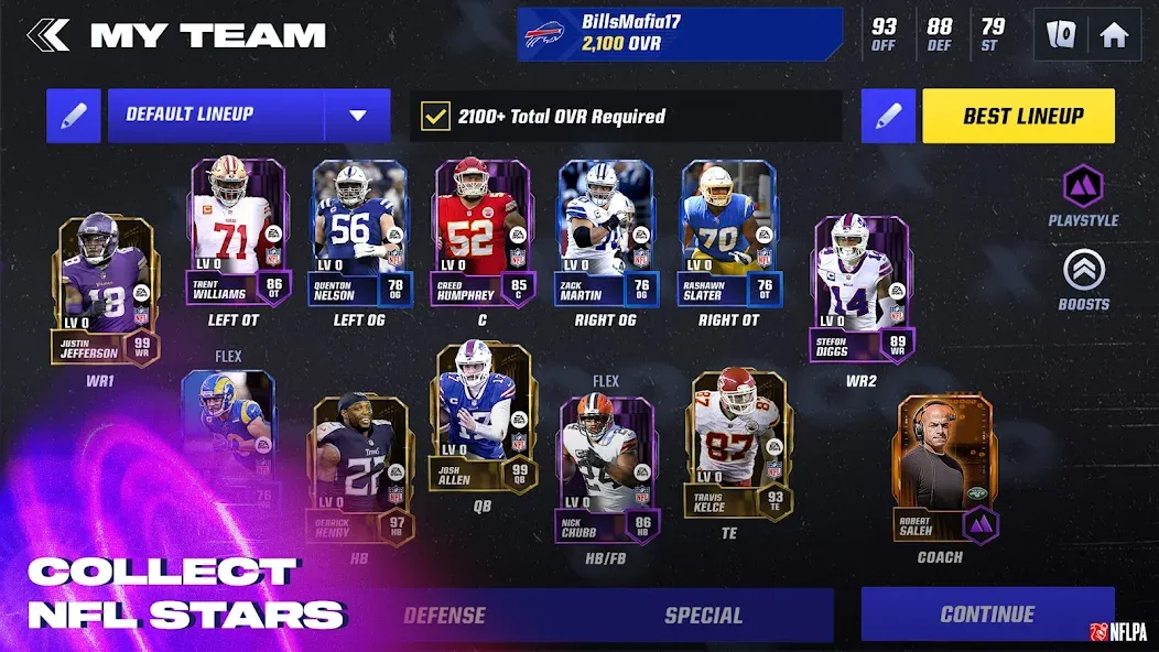 Madden NFL 24 Mobile Football — скачать мод: Безлимитные деньги и энергия — скриншот 3 Madden NFL 24 Mobile Football — скачать мод: Безлимитные деньги и энергия — скриншот 3