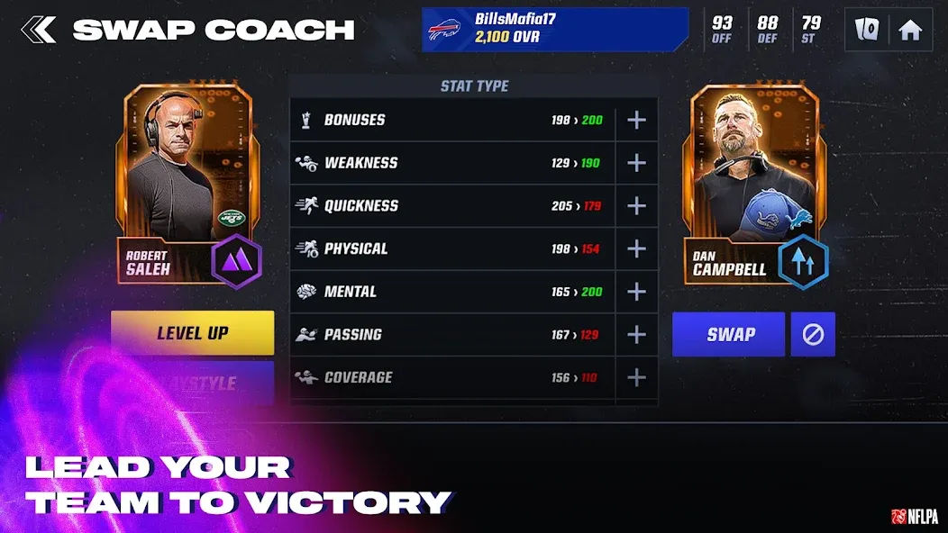 Madden NFL 24 Mobile Football — скачать мод: Безлимитные деньги и энергия — скриншот 5 Madden NFL 24 Mobile Football — скачать мод: Безлимитные деньги и энергия — скриншот 5