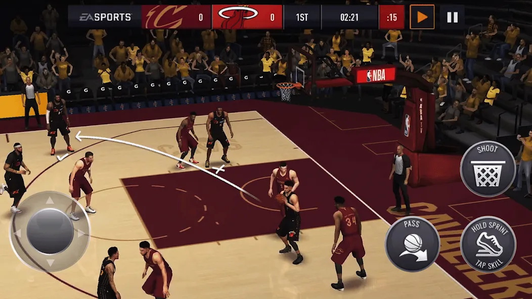 Скачать NBA LIVE Mobile Basketball на Андроид с модом — Безлимитные деньги и усиленные игроки — скриншот 1 Скачать NBA LIVE Mobile Basketball на Андроид с модом — Безлимитные деньги и усиленные игроки — скриншот 1