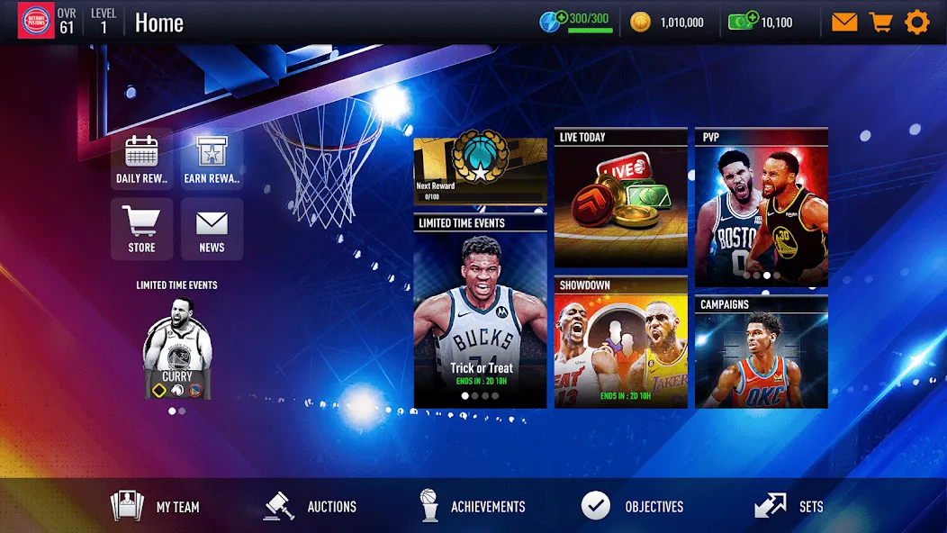 NBA Live Asia MOD APK: Безлимитные деньги и все игроки открыты — скриншот 3 NBA Live Asia MOD APK: Безлимитные деньги и все игроки открыты — скриншот 3