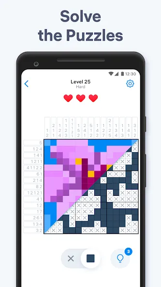 Скачать Nonogram.com - Picture Cross Mod APK — Без рекламы и подсказки доступны — скриншот 1
