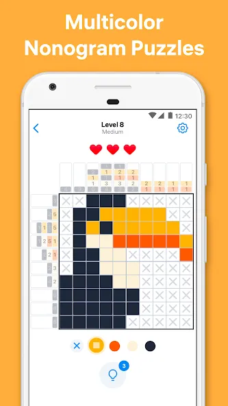 Nonogram Color - Logic Puzzle — последняя версия с модом (Без рекламы и все уровни открыты) — скриншот 1 Nonogram Color - Logic Puzzle — последняя версия с модом (Без рекламы и все уровни открыты) — скриншот 1