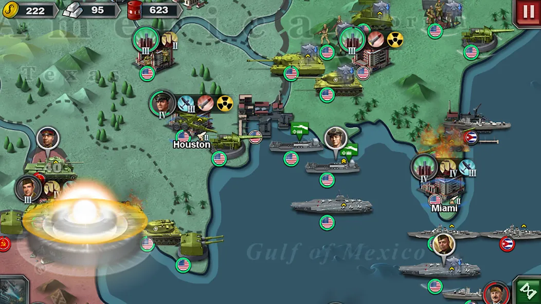 World Conqueror 3-WW2 Strategy взлом APK — Безлимитные деньги и войска — скриншот 3